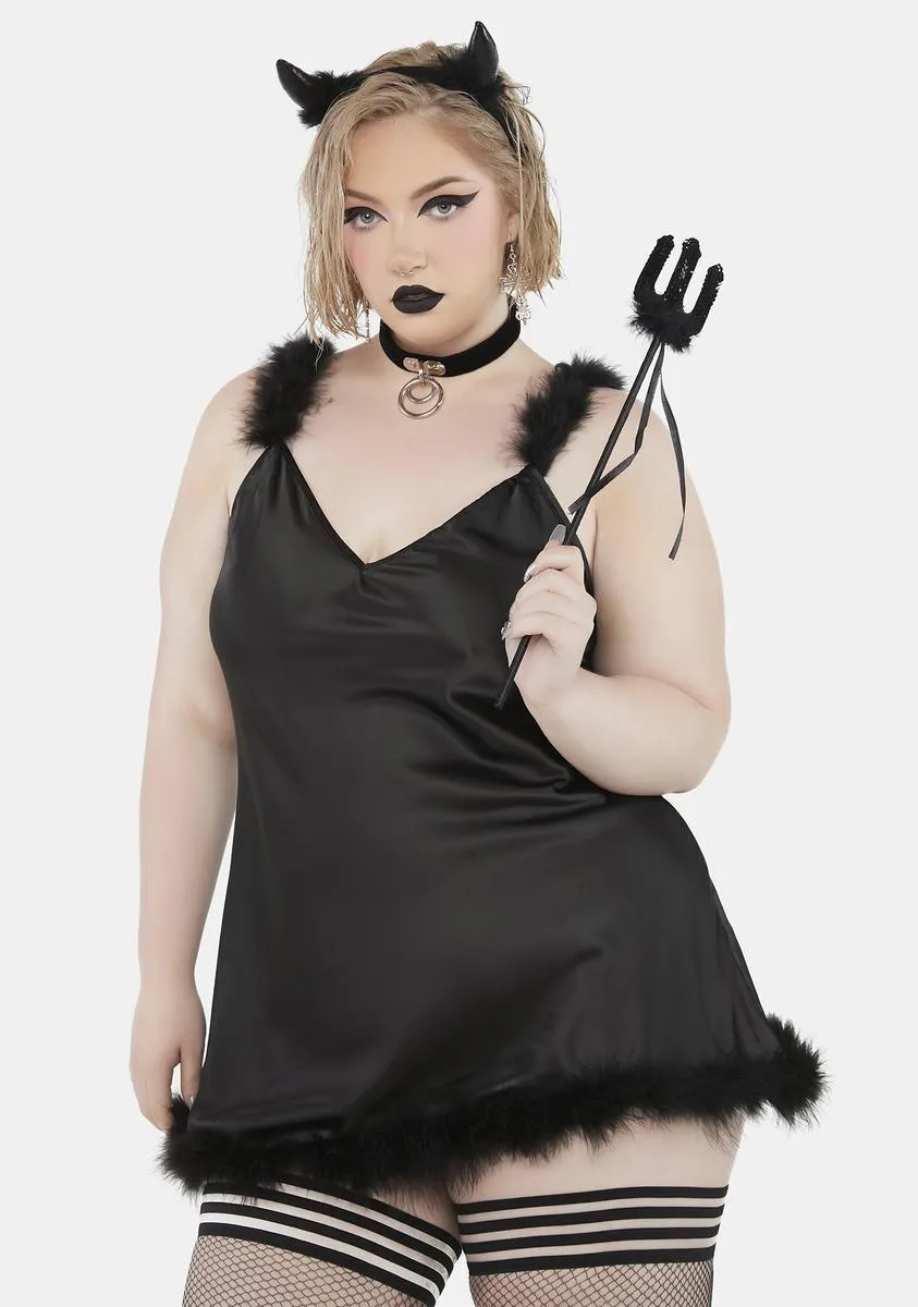 Plus Wicked Friend Of The Devil Costume Set sold by Dolls Kill