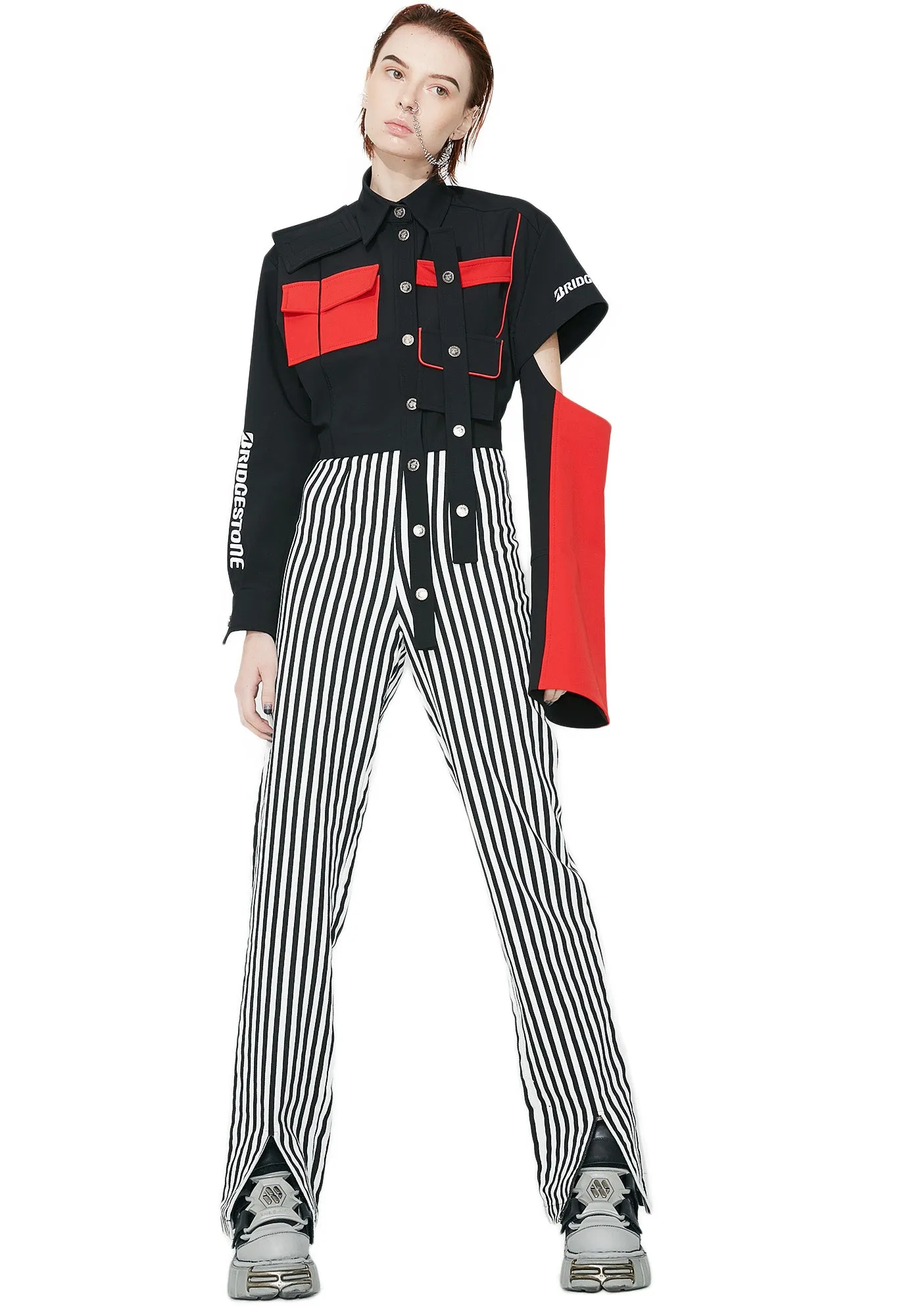 Lifeline Striped Pants sold by Dolls Kill product image thumbnail 2
