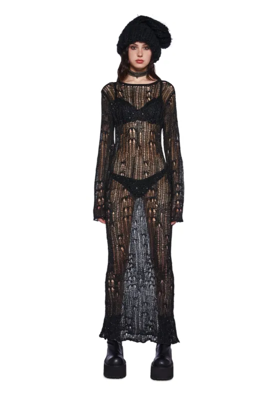 Siren Sequin Maxi Dress sold by Dolls Kill