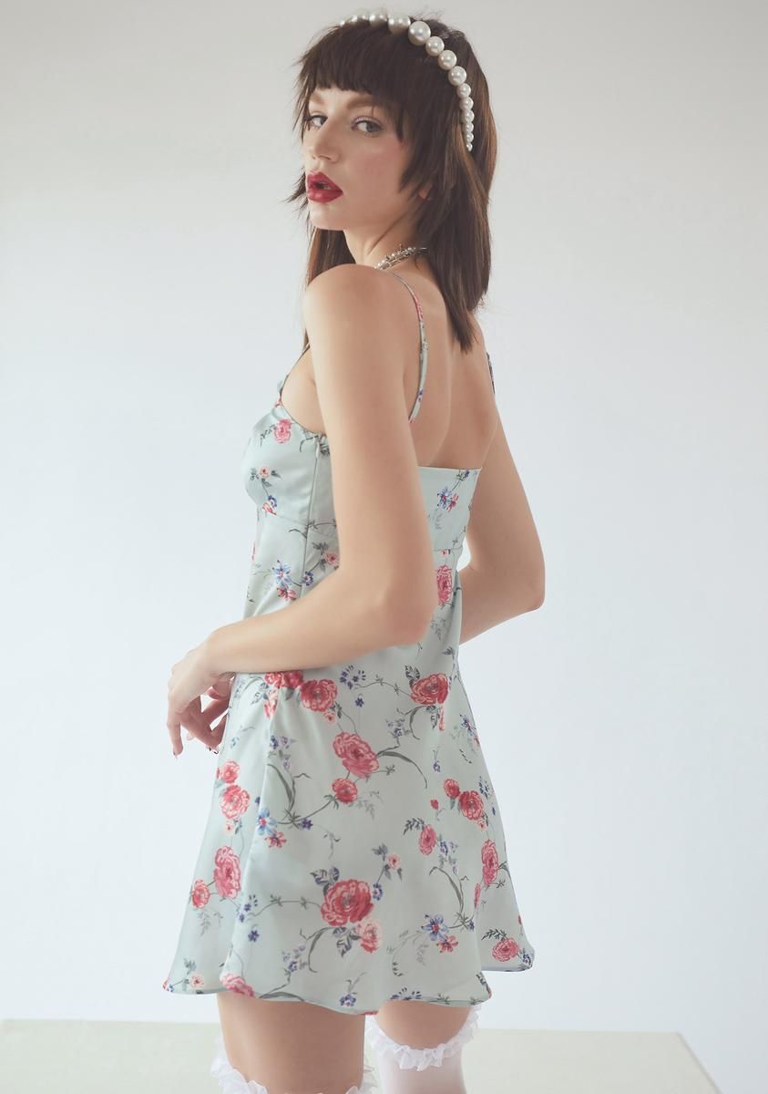 Ivy Can’t Be Just Friends Floral Mini Dress sold by Dolls Kill product image thumbnail 4