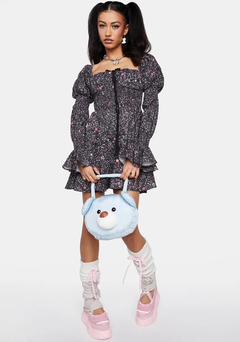 The Black Floral June Dress sold by Dolls Kill product image thumbnail 3