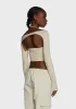 Brandy Long Sleeve Top - Coconut Milk sold by Dolls Kill