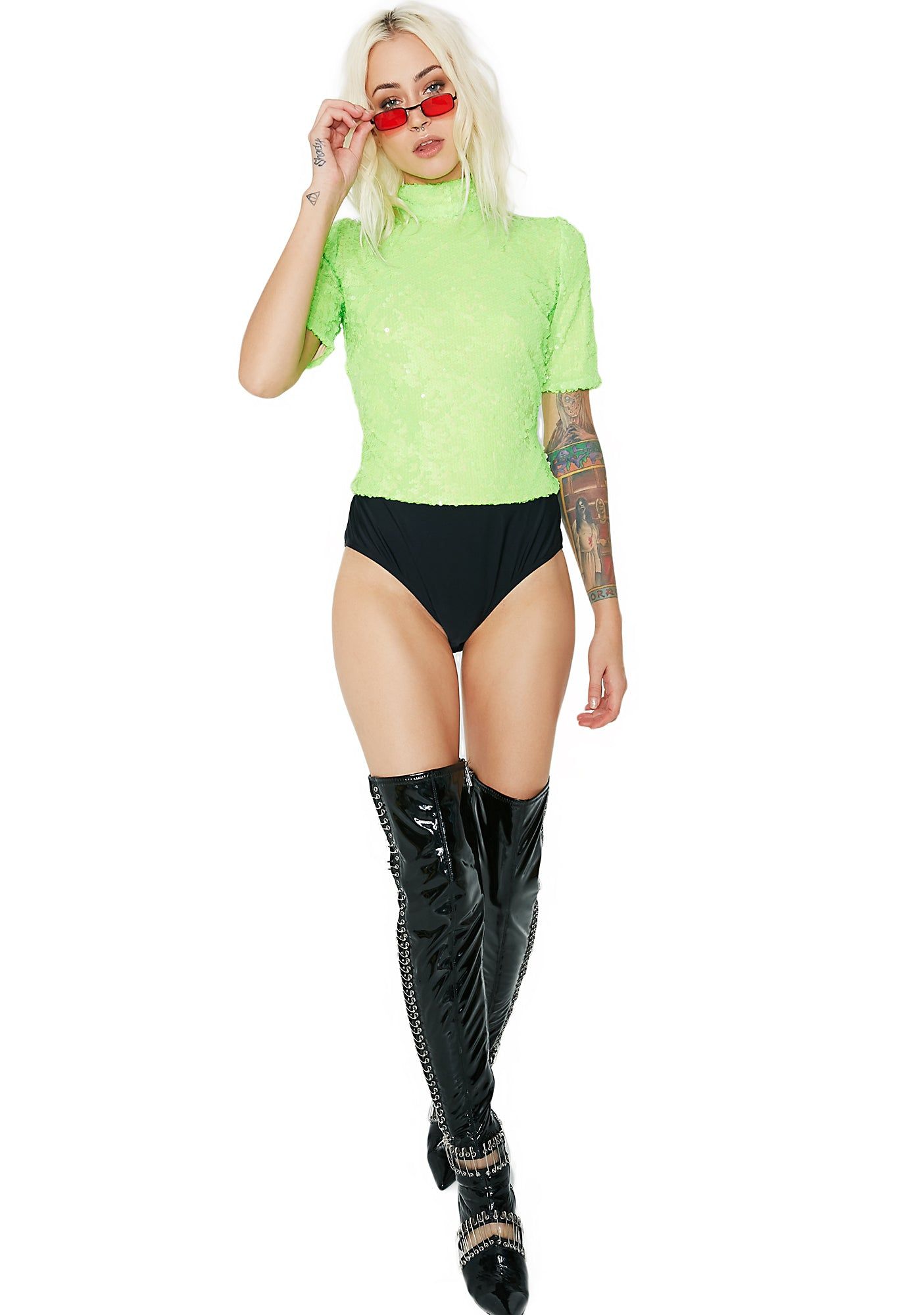 Sequin Bodysuit sold by Dolls Kill product image thumbnail 5
