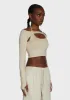 Brandy Long Sleeve Top - Coconut Milk sold by Dolls Kill