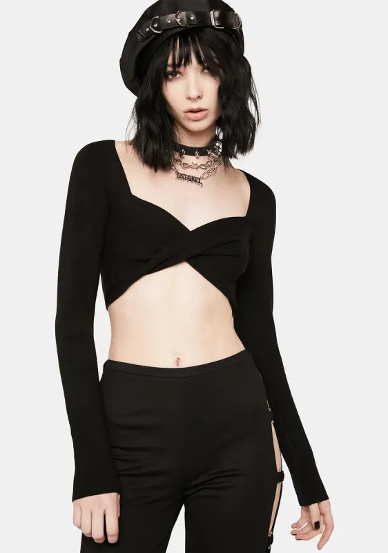 Dramatic Much Crop Top sold by Dolls Kill