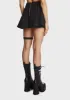 Gothic Rebel Rock Cross Bag Pleated Skirt With Leg Strap sold by Dolls Kill