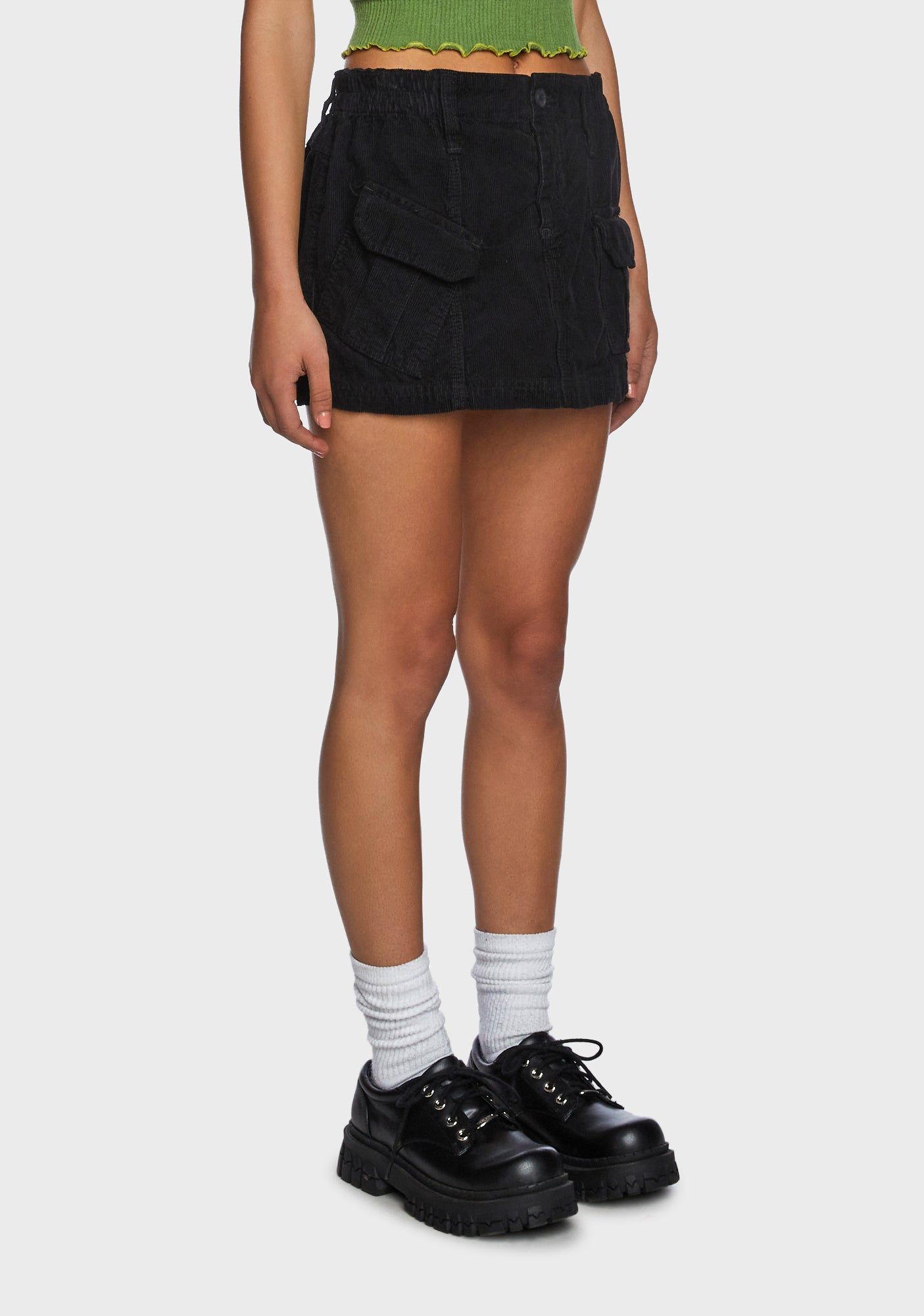 Corduroy Cargo Mini Skirt sold by Dolls Kill product image thumbnail 3