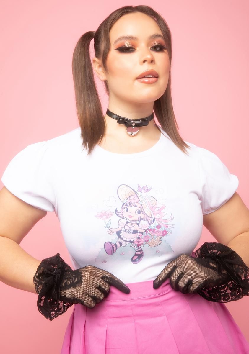 Plus Fabulous Glee Crop Top sold by Dolls Kill