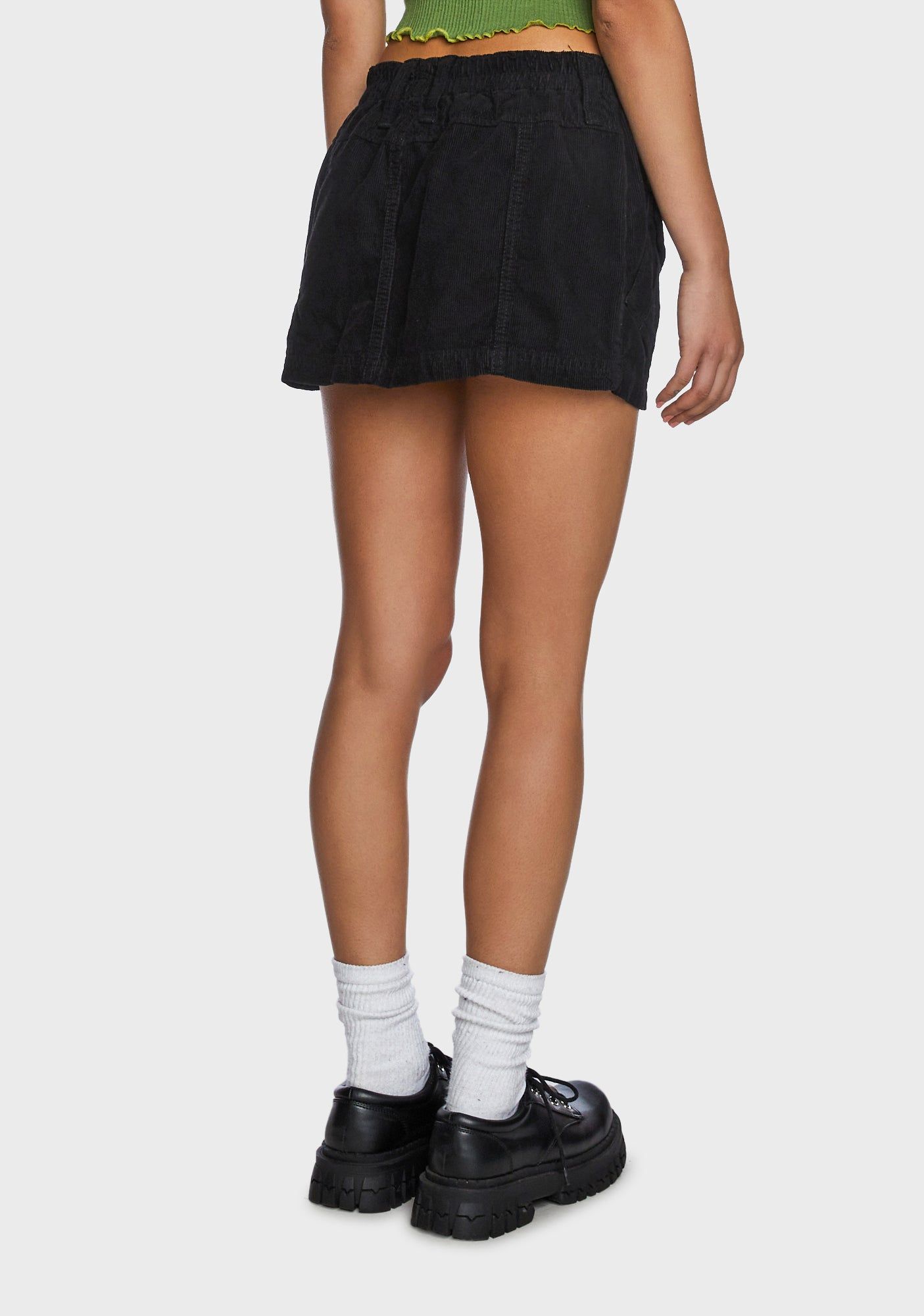 Corduroy Cargo Mini Skirt sold by Dolls Kill product image thumbnail 4