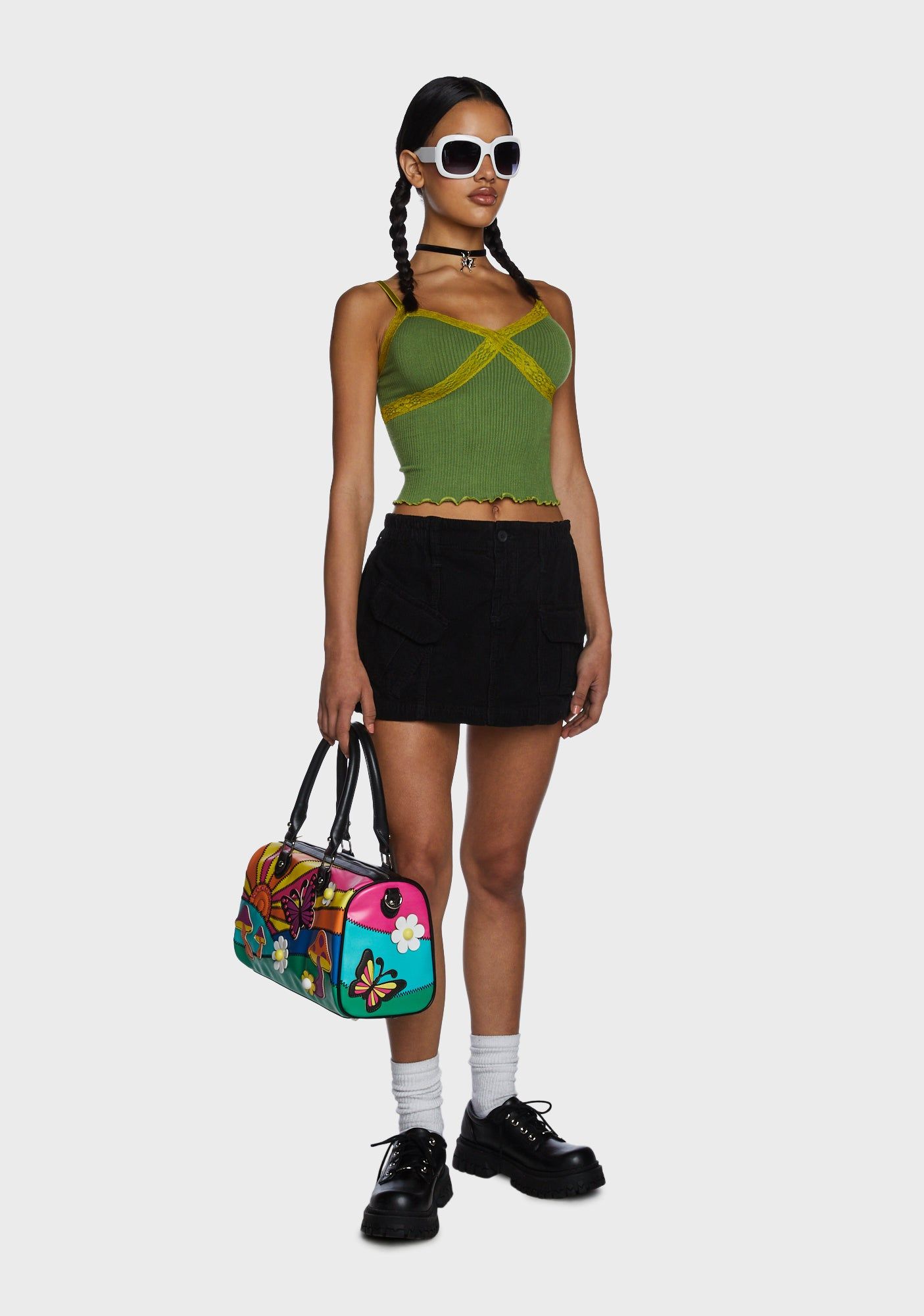 Corduroy Cargo Mini Skirt sold by Dolls Kill product image thumbnail 5