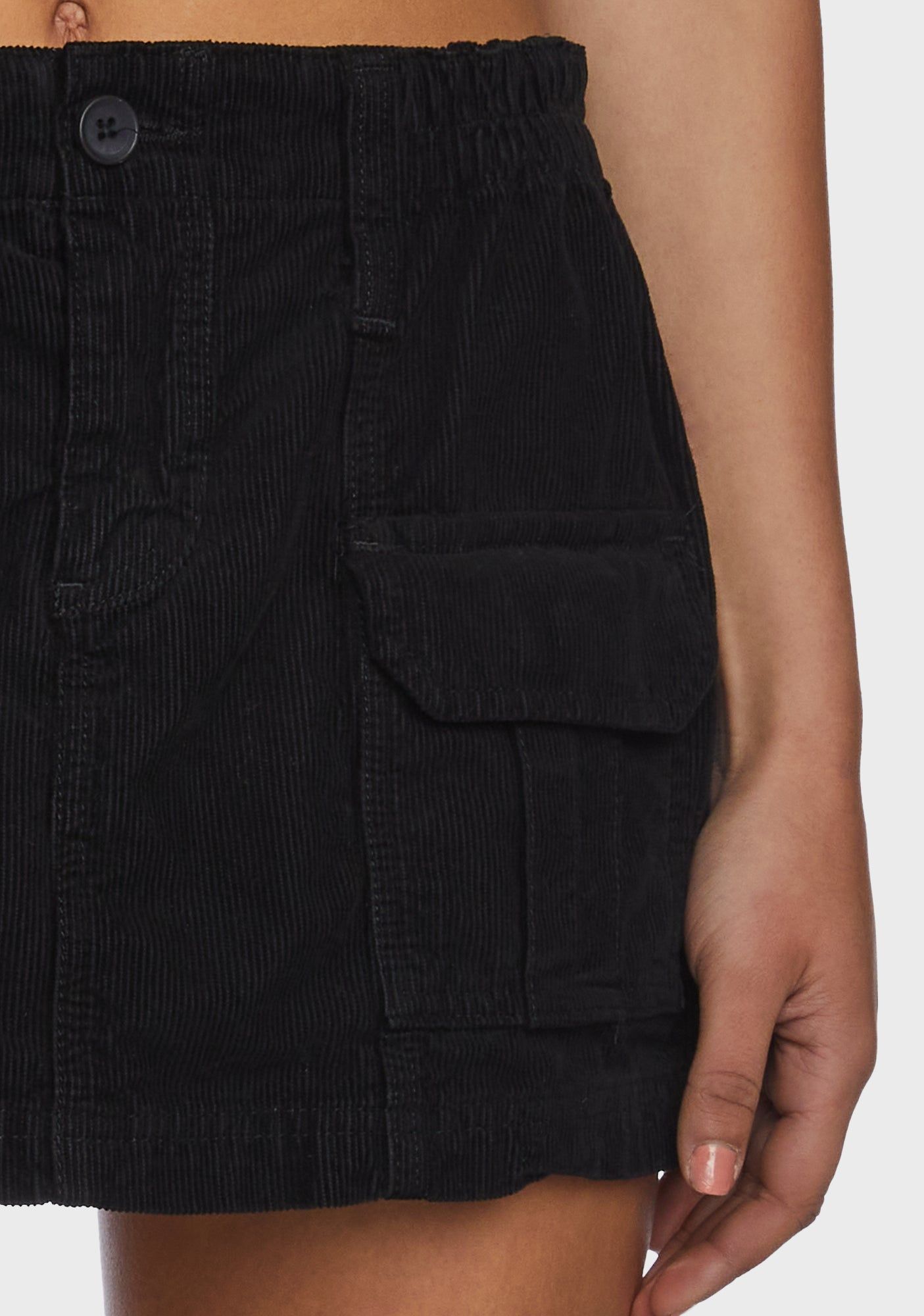 Corduroy Cargo Mini Skirt sold by Dolls Kill product image thumbnail 2