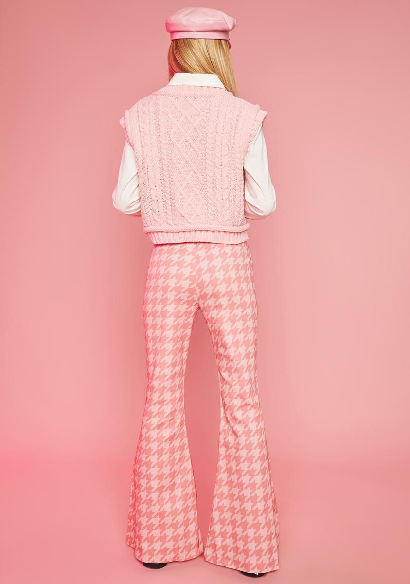 Sweet Life Houndstooth Flare Pants sold by Dolls Kill product image thumbnail 4
