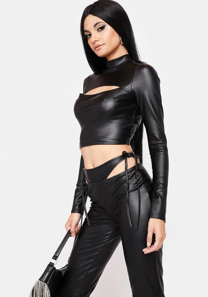 Tough Lady Vegan Leather Top sold by Dolls Kill product image thumbnail 2