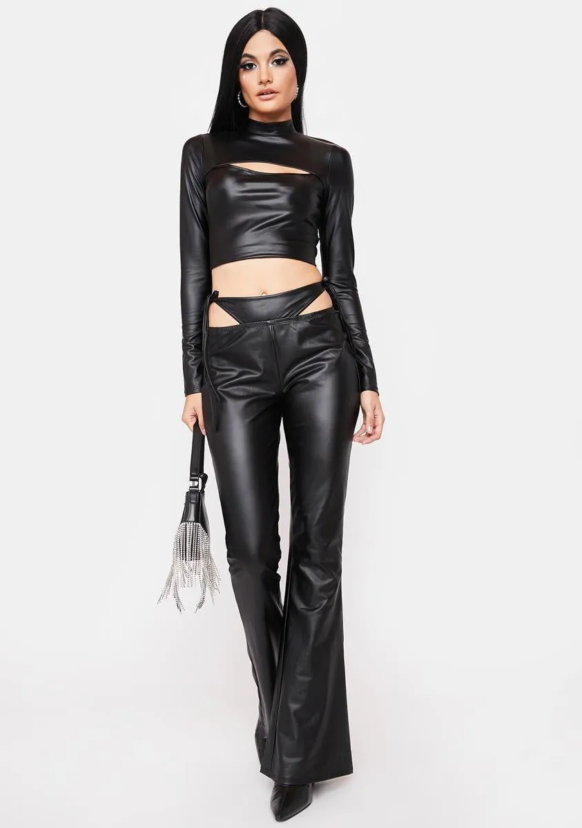 Tough Lady Vegan Leather Top sold by Dolls Kill product image thumbnail 3