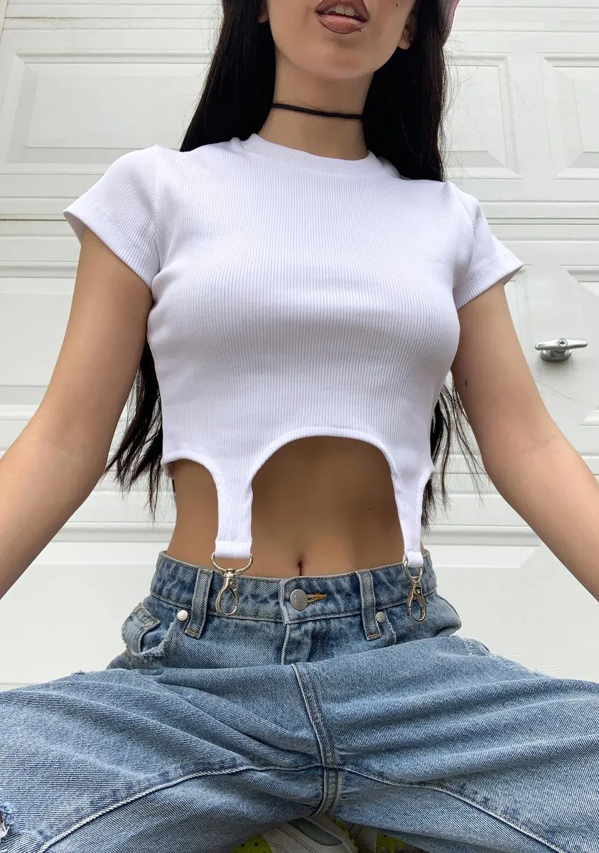 Clone Ribbed Crop Top sold by Dolls Kill product image thumbnail 2