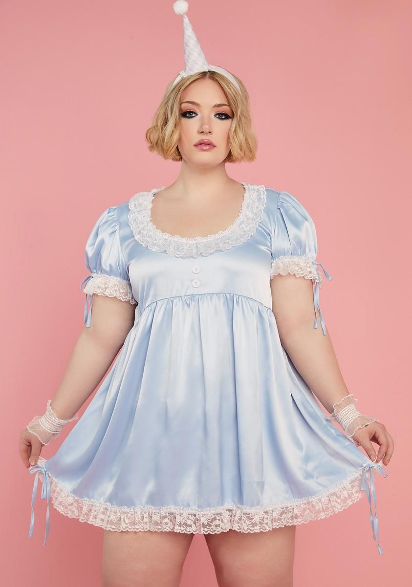Plus Delight Your Eyes Babydoll Dress sold by Dolls Kill product image thumbnail 2