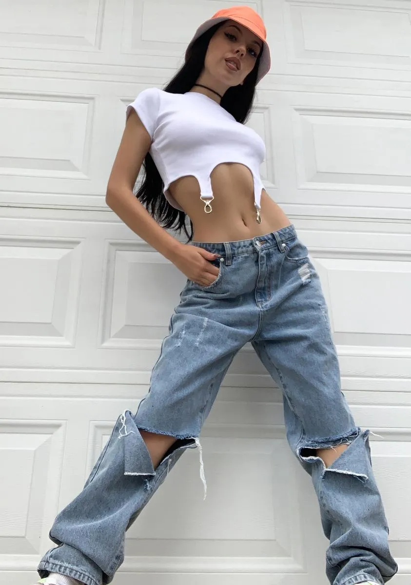 Clone Ribbed Crop Top sold by Dolls Kill product image thumbnail 3