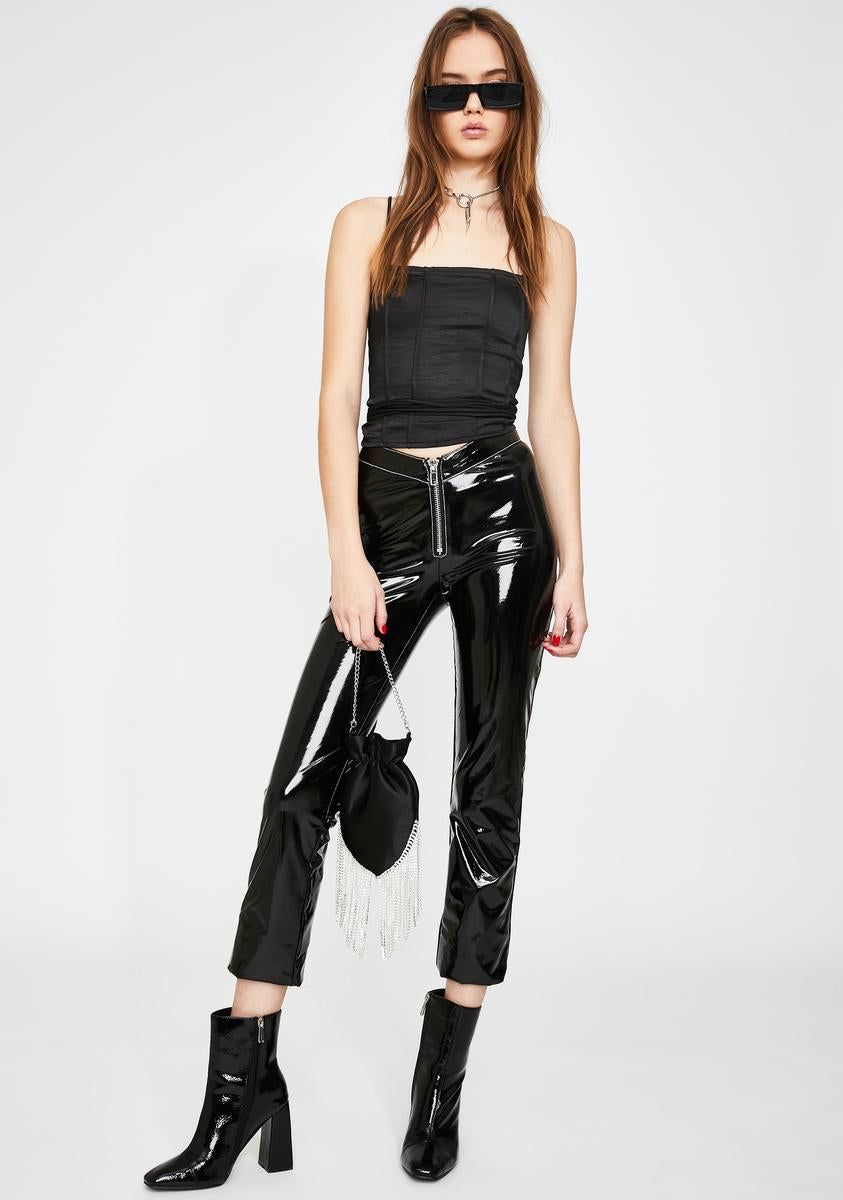 Black Cosey Lace-Up Corset Top sold by Dolls Kill product image thumbnail 3