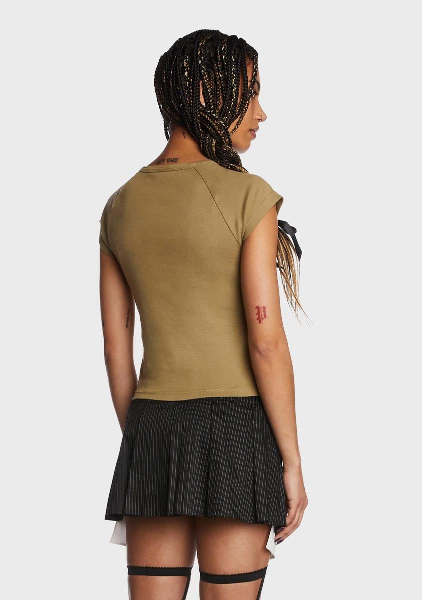 Star Honey Raglan Baby Tee sold by Dolls Kill product image thumbnail 4