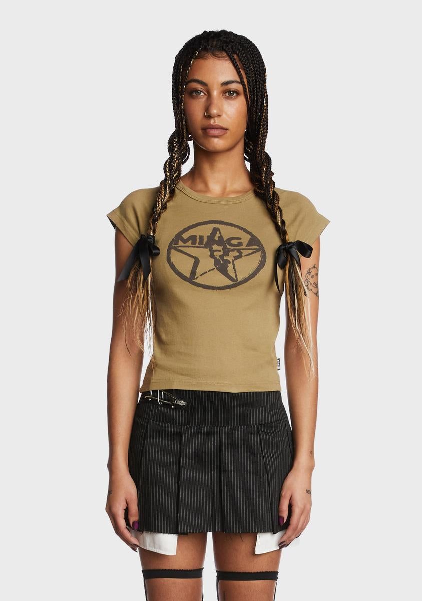 Star Honey Raglan Baby Tee sold by Dolls Kill