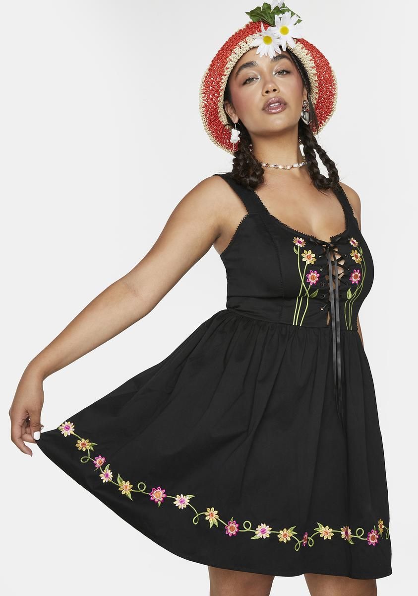 Plus Top Of The World Flared Mini Dress sold by Dolls Kill product image thumbnail 2