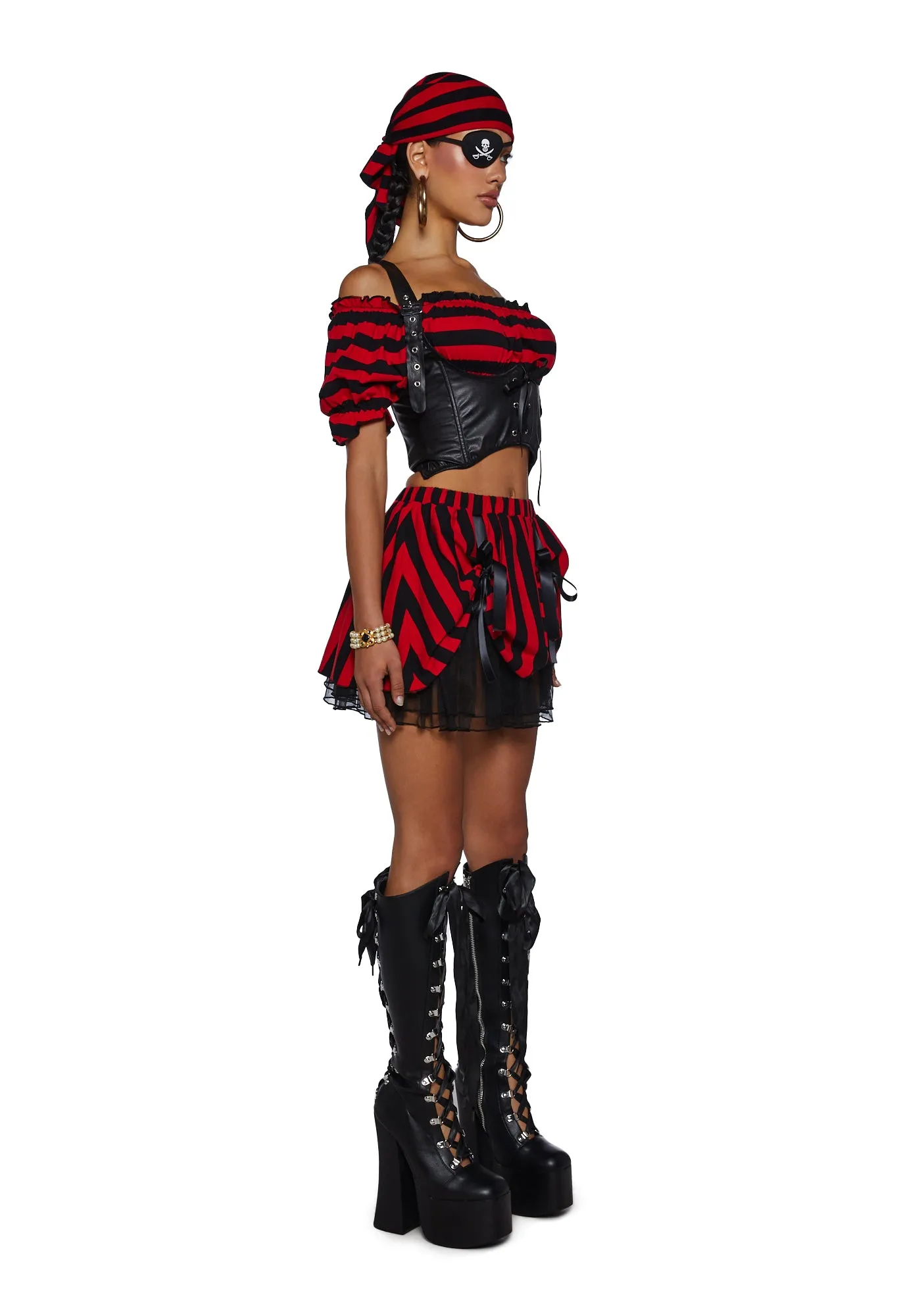 Shiver Me Timbers Pirate Costume sold by Dolls Kill product image thumbnail 3