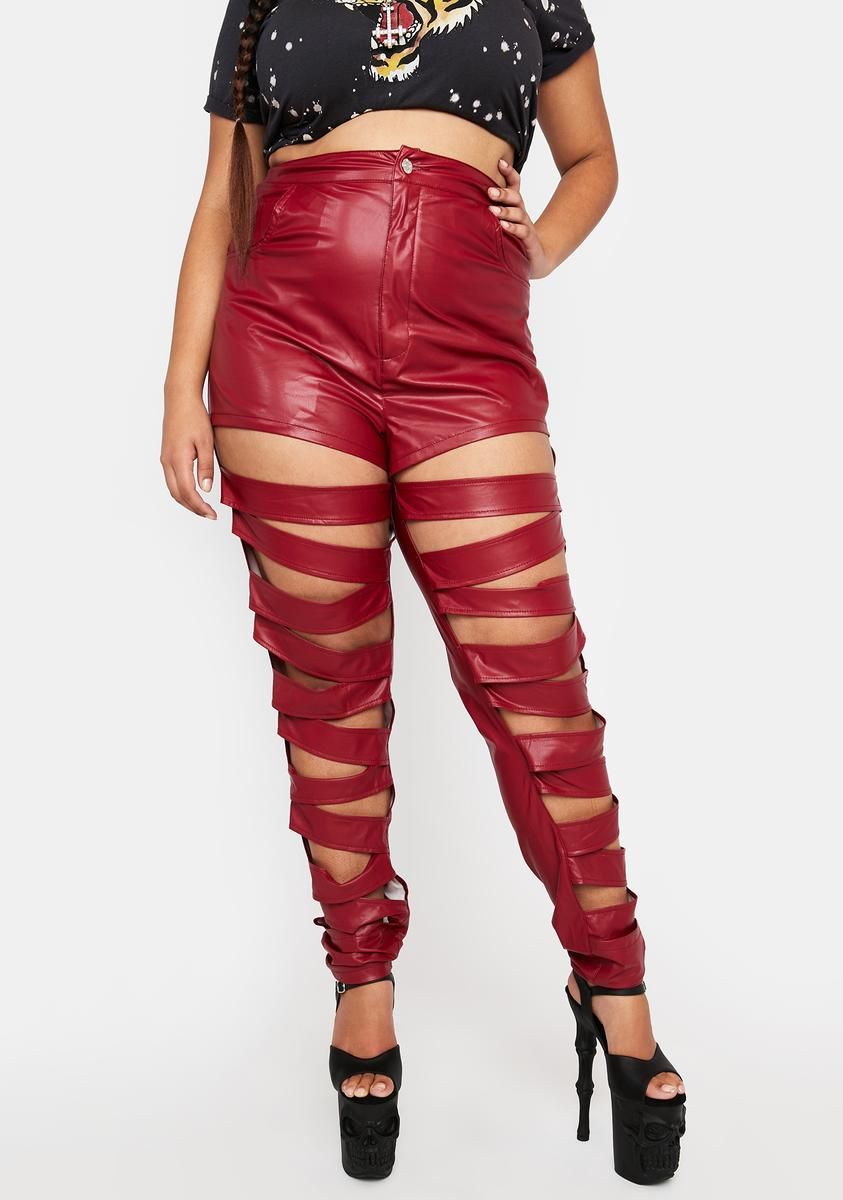 Plus Fire Dripping In Finesse Pants sold by Dolls Kill