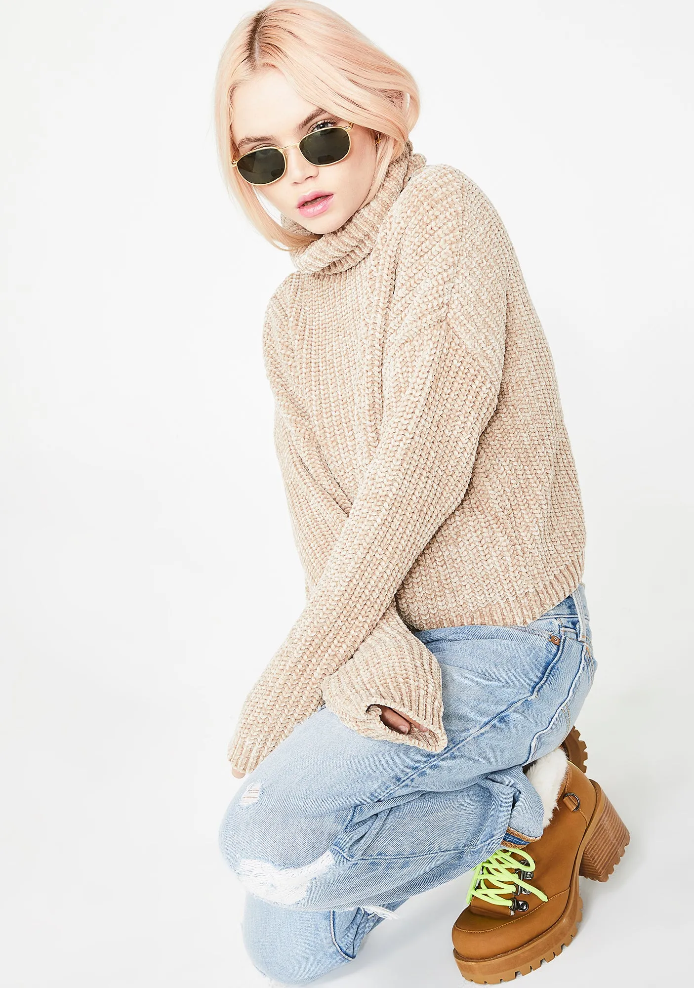 Mocha Knit Sweater sold by Dolls Kill product image thumbnail 2