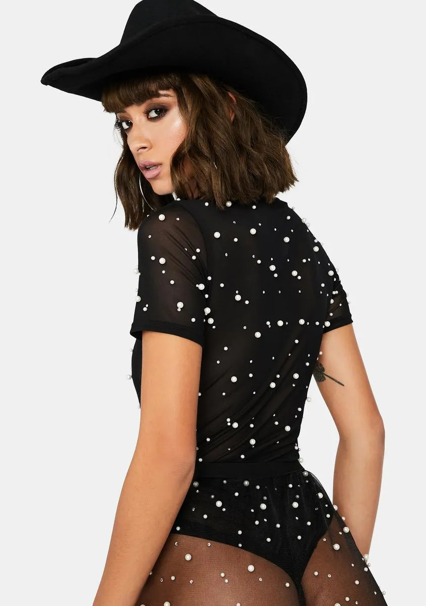 Next Level Glam Pearl Bodysuit sold by Dolls Kill product image thumbnail 4