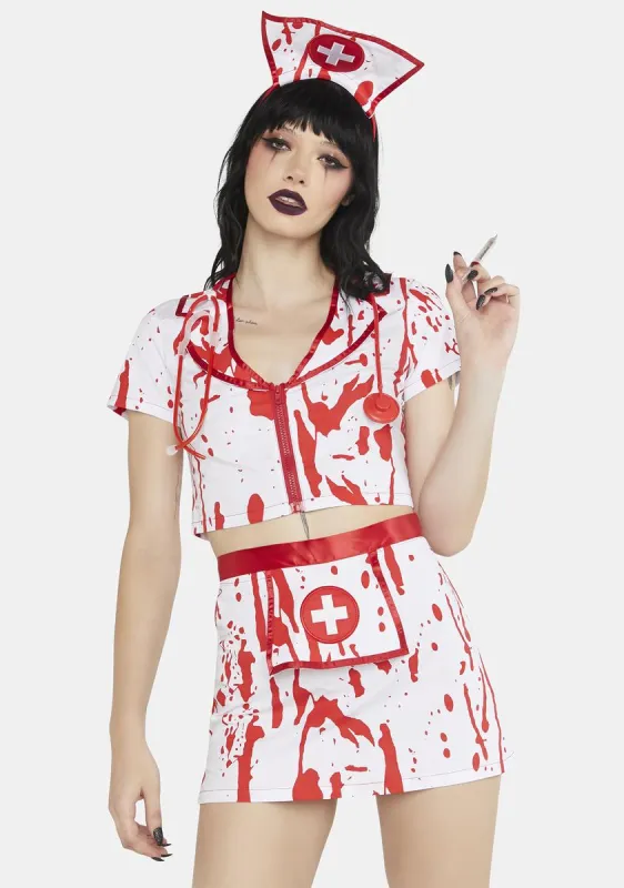 Nurse Of Death Costume Set sold by Dolls Kill