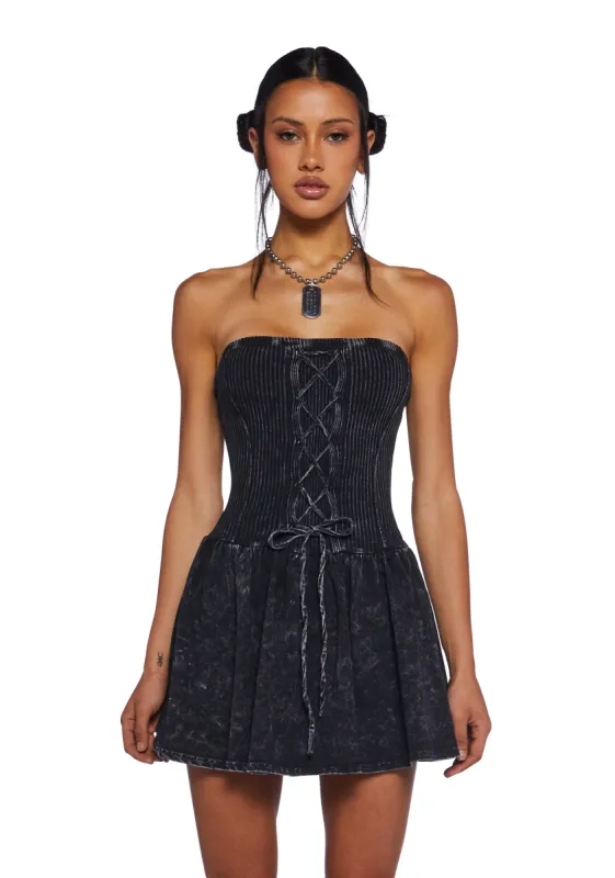 Chaos Theory Mini Dress - Black sold by Dolls Kill