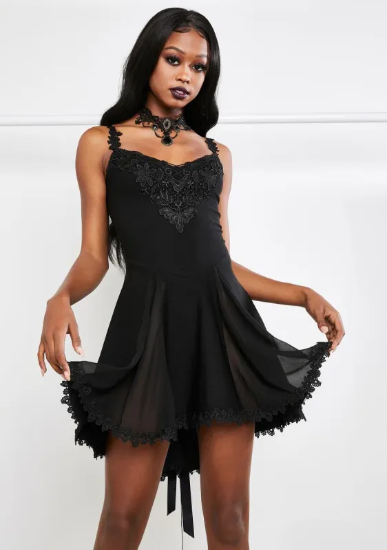 Darkest Desires Lace Mini Dress sold by Dolls Kill
