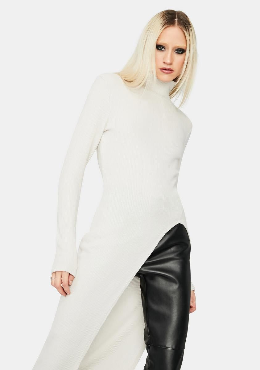Sly Life Turtleneck Mid Length Sweater sold by Dolls Kill