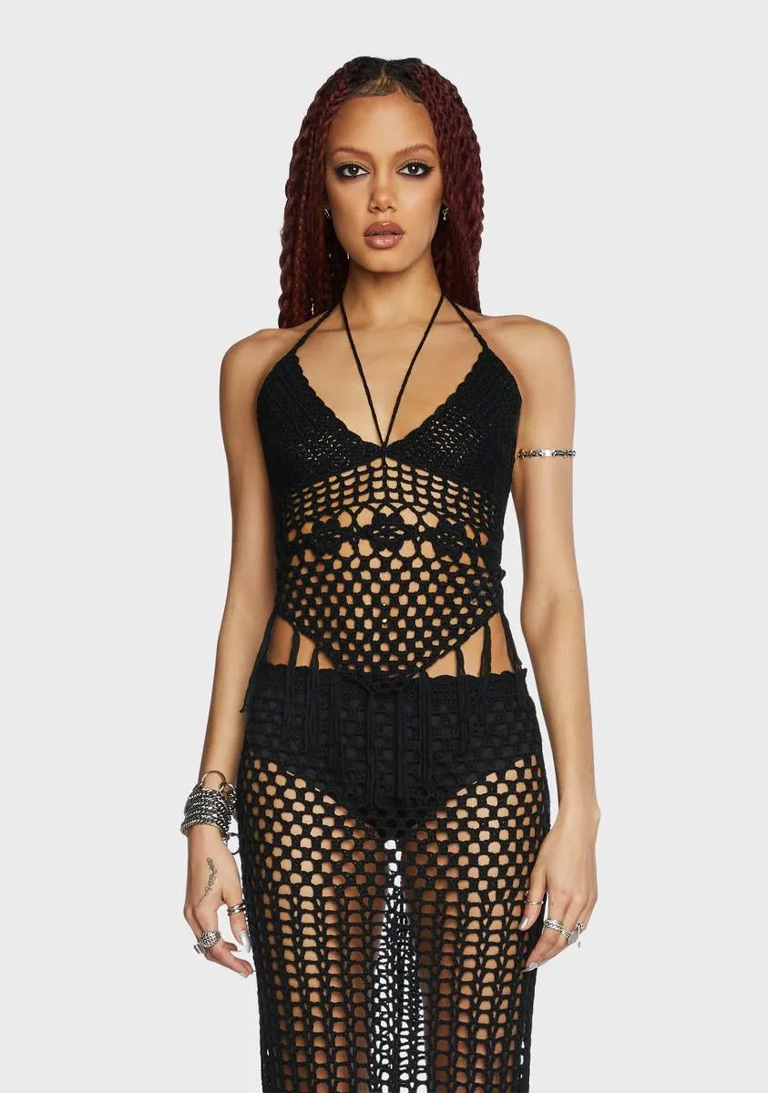Desert Oasis Crochet Top sold by Dolls Kill