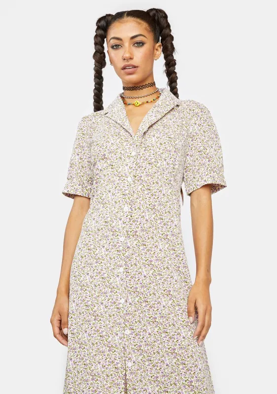 Starstruck Meadow Midi Shirt Dress sold by Dolls Kill