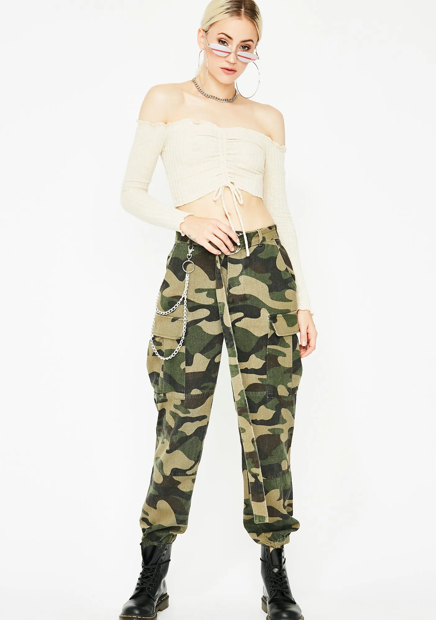 Natural Not Ya Average Ribbed Top sold by Dolls Kill product image thumbnail 3