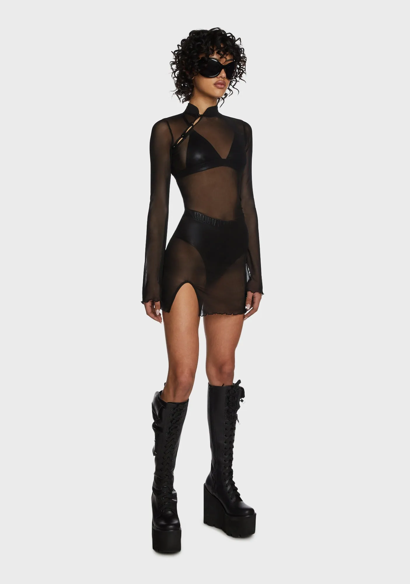 Elusive Maiden Mini Dress sold by Dolls Kill product image thumbnail 4