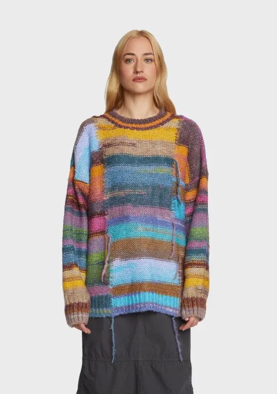 Square Chunky Knit Sweater sold by Dolls Kill