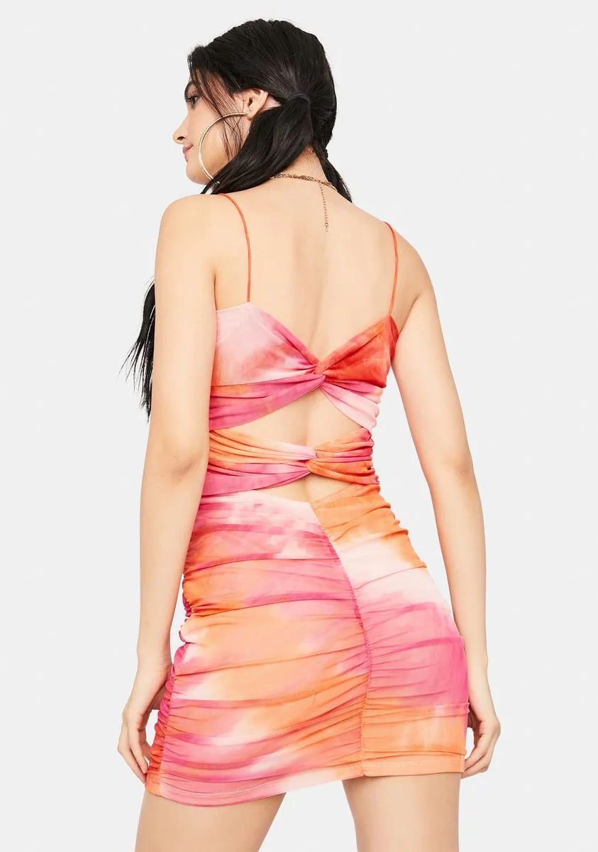 Get My Permission Tie Dye Mini Dress sold by Dolls Kill product image thumbnail 4