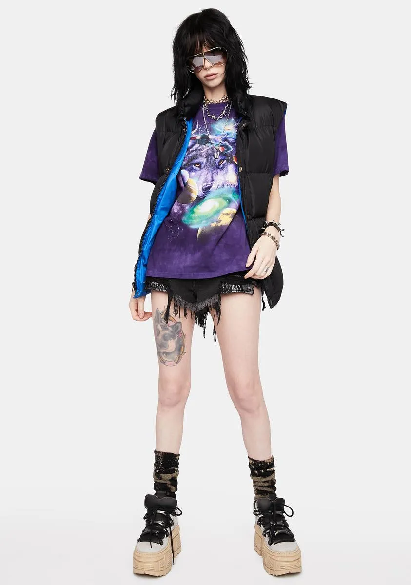 Wolf Of The Cosmos Graphic Tee sold by Dolls Kill product image thumbnail 3