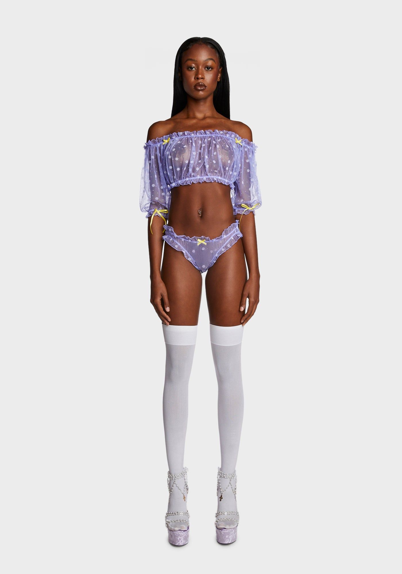 Floral Crush Lingerie Set sold by Dolls Kill