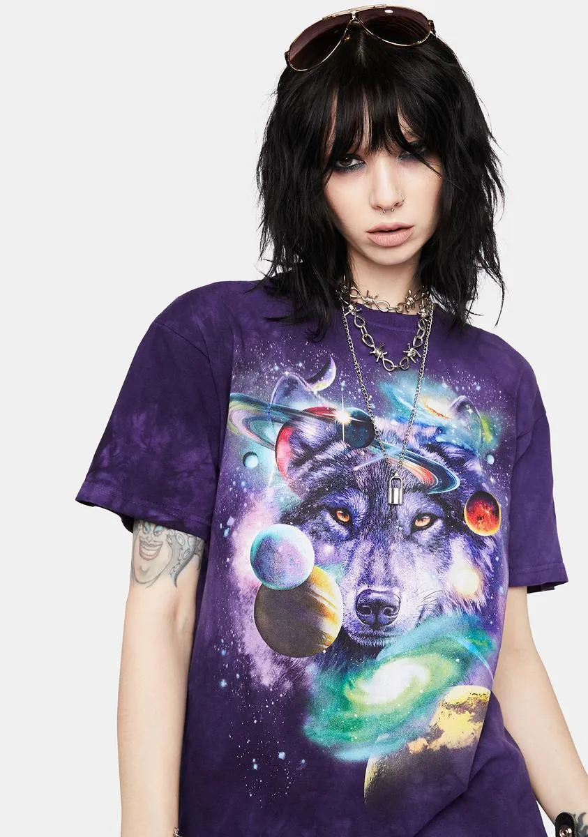 Wolf Of The Cosmos Graphic Tee sold by Dolls Kill