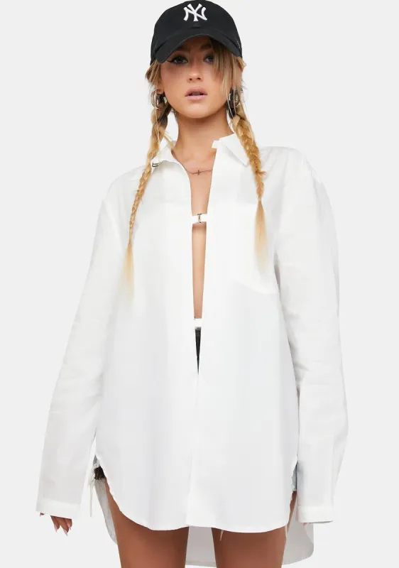 White Gianni Shirt sold by Dolls Kill