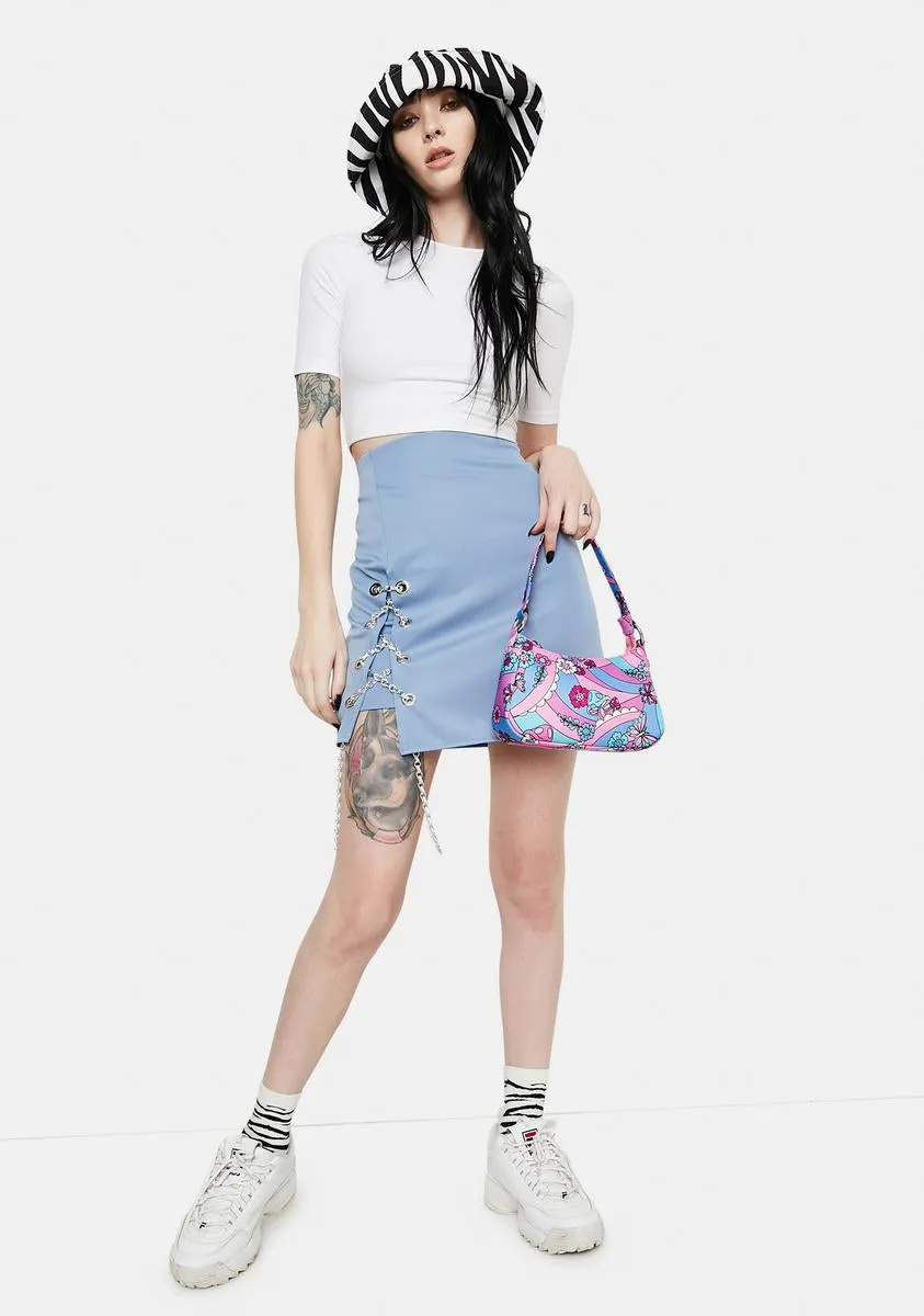 Chain Tie Lake Blue Skirt sold by Dolls Kill product image thumbnail 3