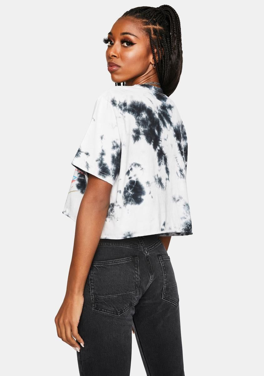 Cobra Tie Dye Crop Boyfriend Tee sold by Dolls Kill product image thumbnail 4