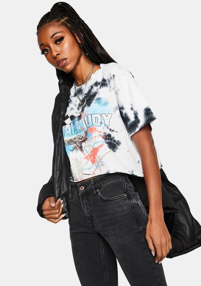 Cobra Tie Dye Crop Boyfriend Tee sold by Dolls Kill product image thumbnail 2