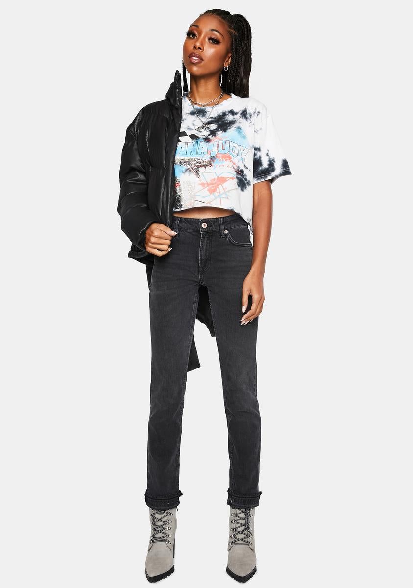 Cobra Tie Dye Crop Boyfriend Tee sold by Dolls Kill product image thumbnail 3