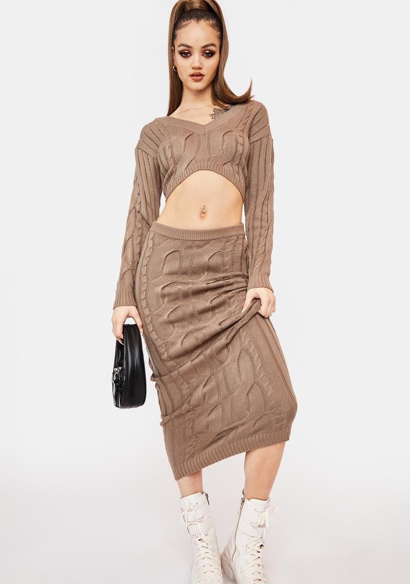 Signed And Delivered Knit Skirt Set sold by Dolls Kill product image thumbnail 2