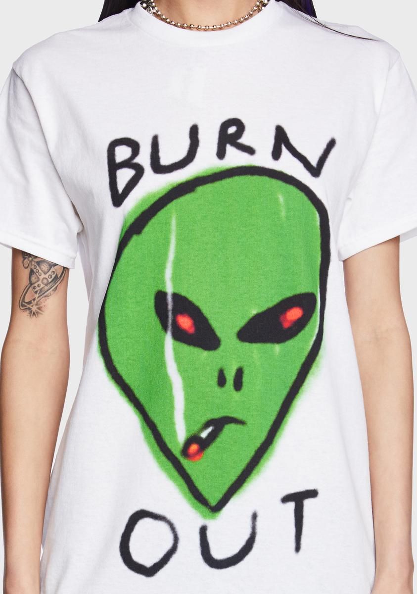 Burn Out Alien Graphic Tee sold by Dolls Kill product image thumbnail 2