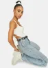 Natural Remember Me Side Tie Tank sold by Dolls Kill